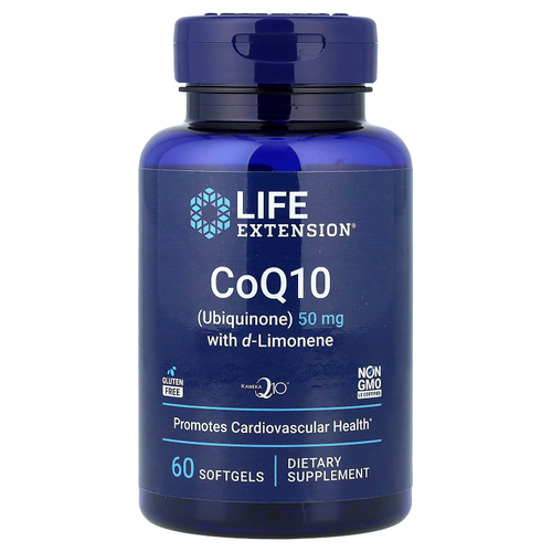 Life Extension, коэнзим Q10 с d-лимоненом, 60 капсул