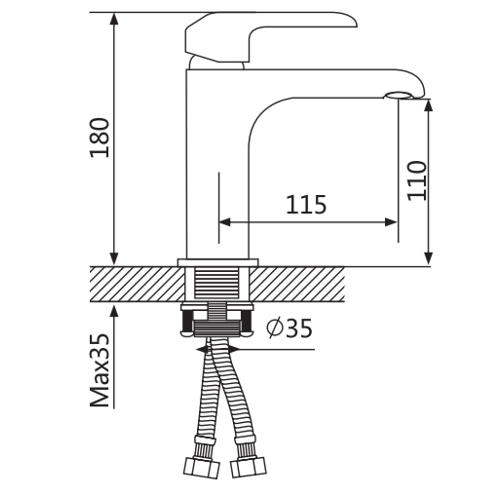 Смеситель для раковины Oute T24 T2401K