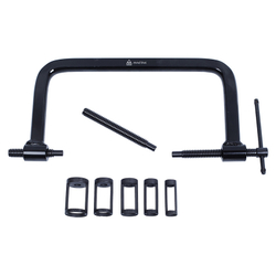 МАСТАК (103-10006C) Рассухариватель клапанов универсальный, струбцина, кейс, 7 предметов