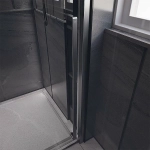 Душевая дверь Veconi Premium Trento PTD30-GR-130-01-C4 прозрачная/профиль брашированный графит