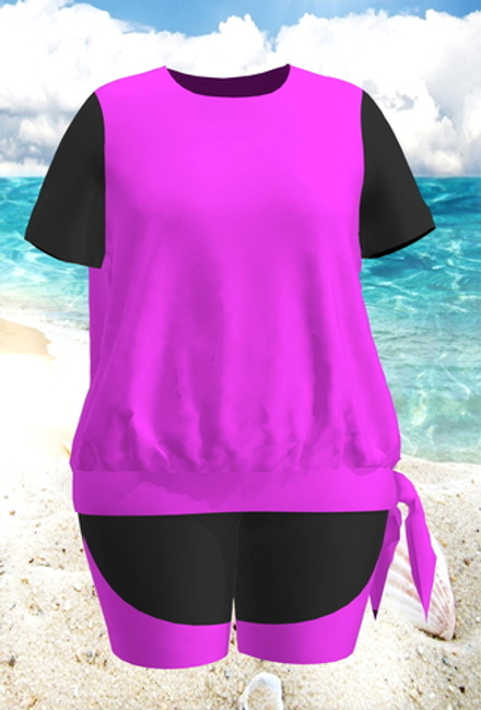 Купальный костюм 17240-17177 неоновый розовый