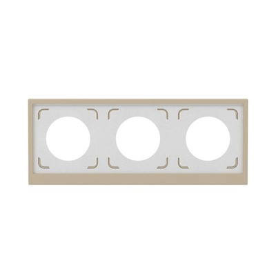 Рамка 3 поста IP44, KANT, черный уголь