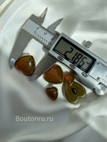 Пуговицы оранжевые сердечки