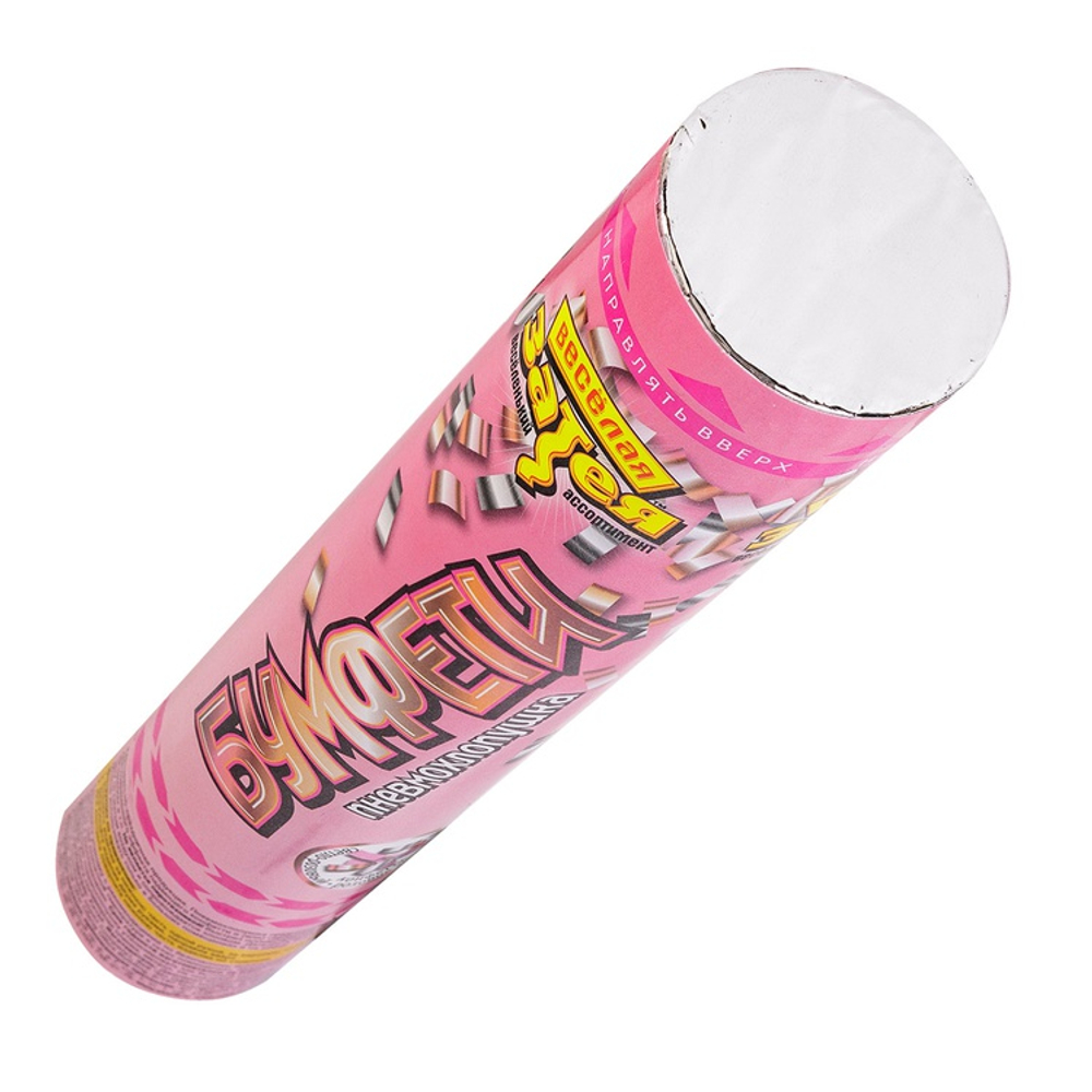 Хлопушка Бумфети 30см КонфеттиParty роз