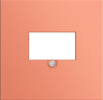 Накладка стандарта TAE для розеток USB, HDMI, аудио, матовый коралл, серия R98