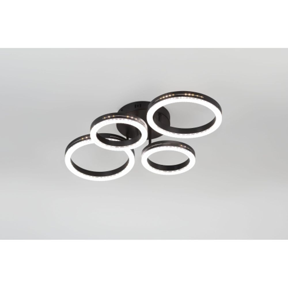 Светильник потолочный светодиодный Rivoli   6191-201 LED 75Вт 3000-6000К чёрный с пультом