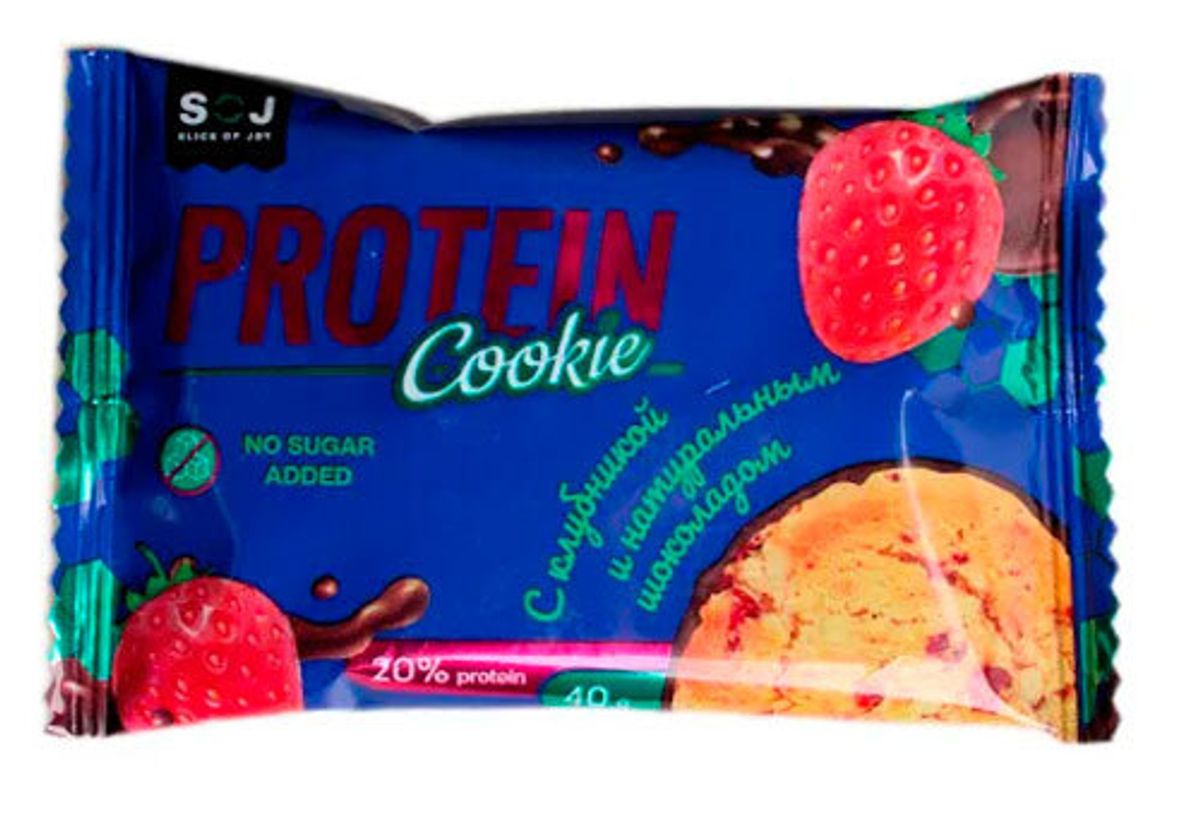Печенье Protein Cookie со вкусом клубники, 40г