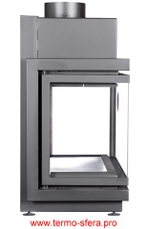 Каминная топка АЛЬФА 700 три стекла подовая