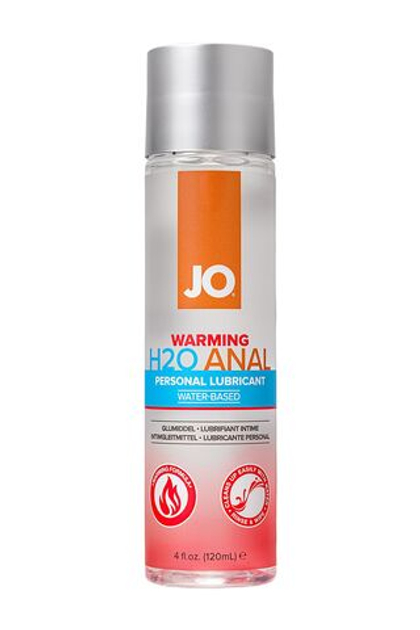 Анальный согревающий лубрикант на водной основе JO Anal H2O Warming - 120 мл.