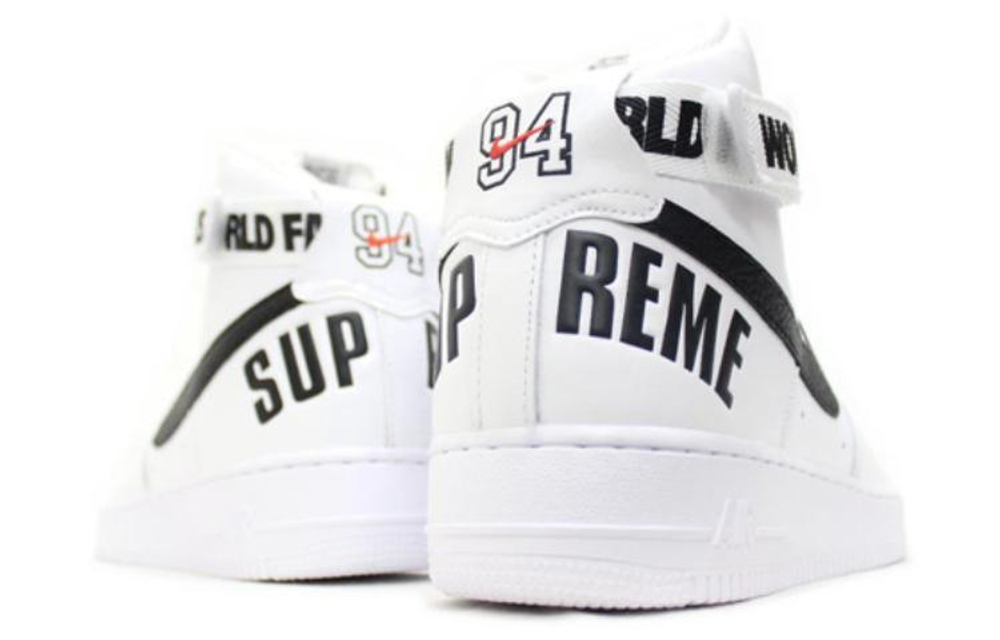 Кроссовки Supreme X Nike Air Force 1 World Famous White