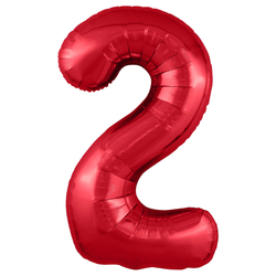 Фольгированная цифра, цвет Красный 102 см