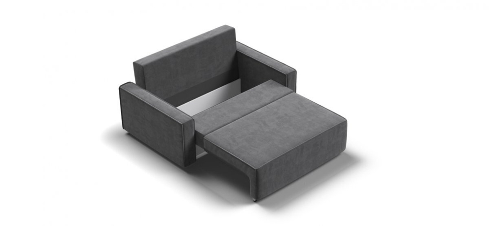 Диван Норд двухместный Велюр Монолит серый