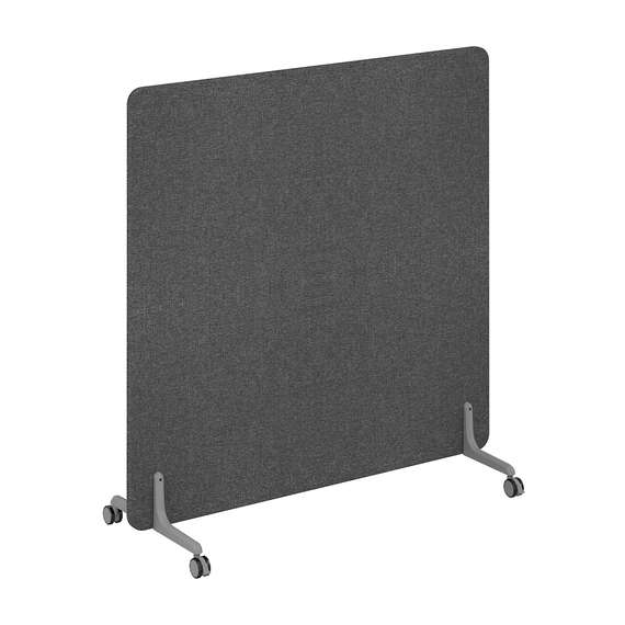 MP.1438.1470 / Перегородка на металлических опорах, на роликах 1438x26x1470