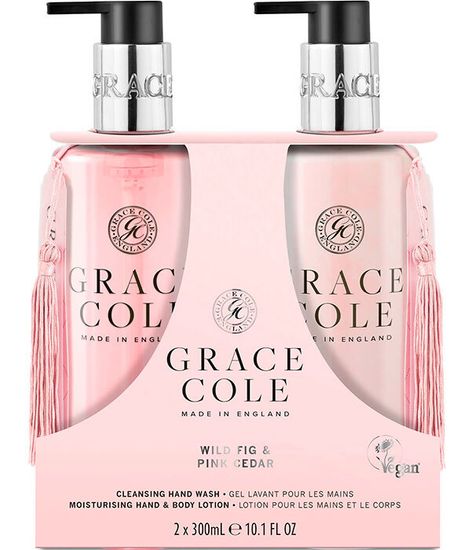 Дикий инжир и розовый кедр, подарочный набор для рук (мыло и лосьон), Grace Cole