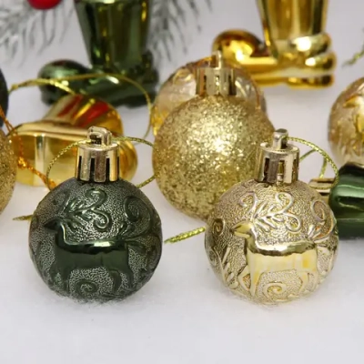 Набор украшений «Волшебное сияние» 4 см (13 предметов),изумруд/золото