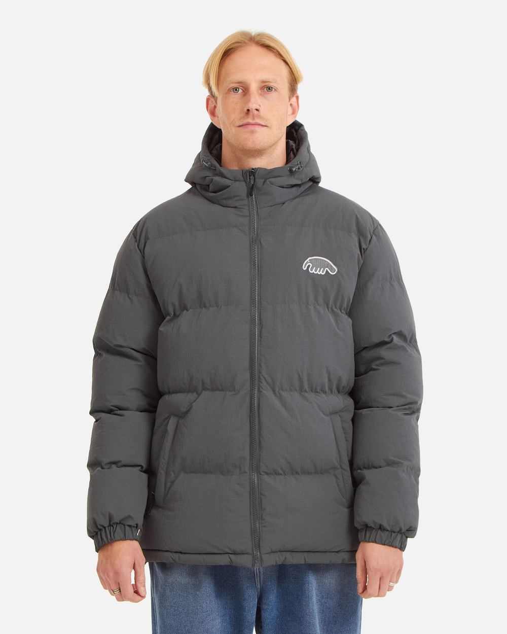 Куртка Anteater Downjacket-HoodedCrispy-Dark-Grey