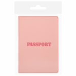 Обложка для паспорта мягкий полиуретан "PASSPORT" нежно-розовая STAFF (5 штук в упаковке)
