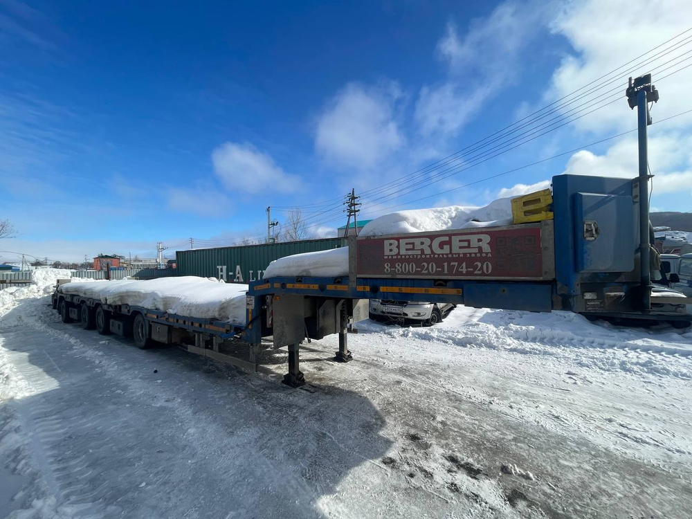 БЕРГЕР 9854* Полуприцеп тяжеловоз 4 оси 9854-0000050-05 (Раздвижной)