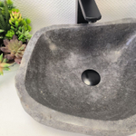 Каменная раковина из речного камня RS-63589 (42*35*14) 0122
