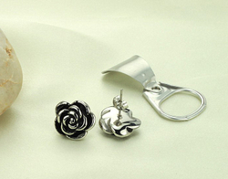 Серьги мужские "Роза" Steelman mn00927