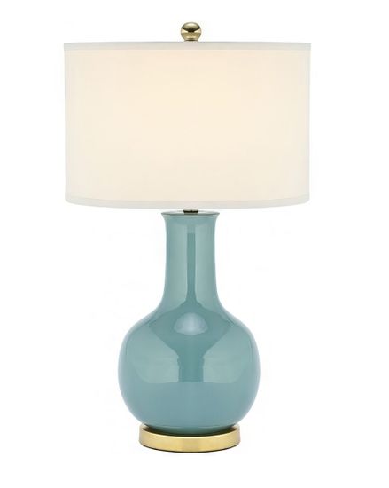 Бирюзовая настольная лампа “Майло”