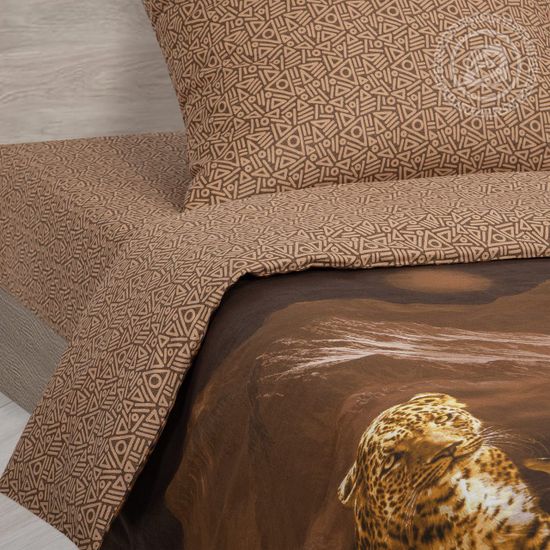 Семейный комплект постельного Лео бязь Премиум наволочки 70x70 см