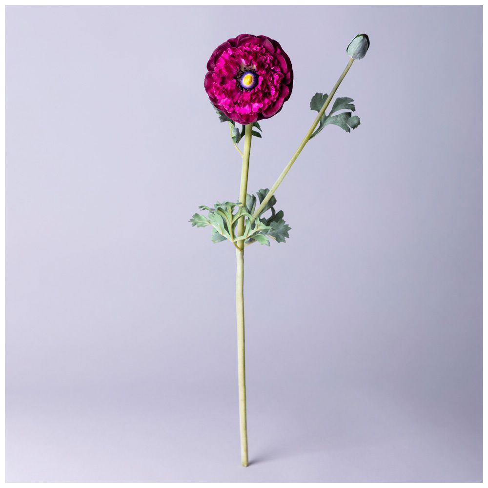 ЦВЕТОК ИСКУССТВЕННЫЙ "РАНУНКУЛЮС" ВЫСОТА=55СМ. (МАЛ.УП=24ШТ/КОР=96ШТ)