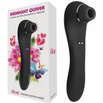 Вакуумный вибростимулятор клитора Midnight Quiver черный (Цвет: черный)