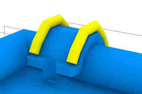 Надувная мини-лестница для бассейна из ПВХ, синий, 3,3*1,7*2,1 м