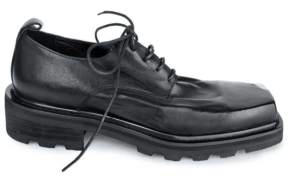 HUANXIANGZHE Derby Shoes Unisex Black