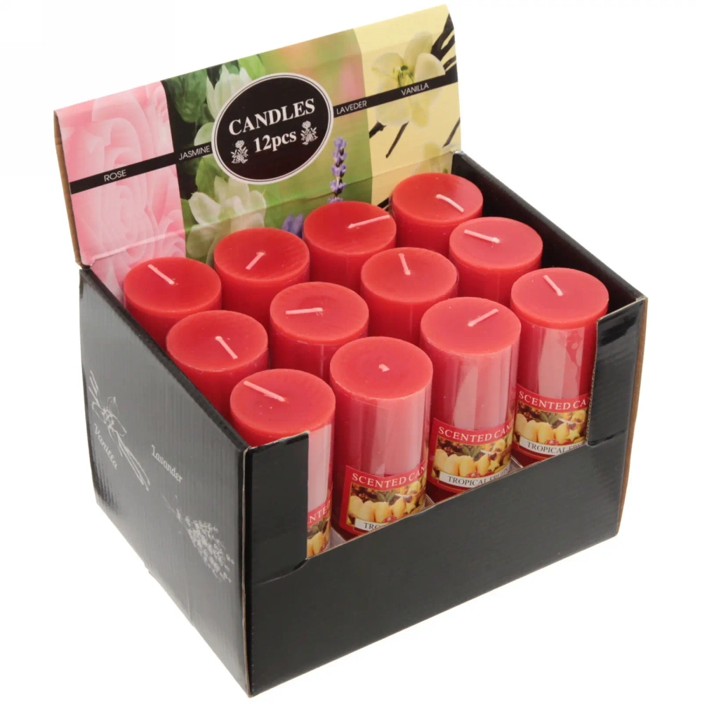 Свеча «Fantasy-Тропические фрукты» 4,8*14,8см YZ009