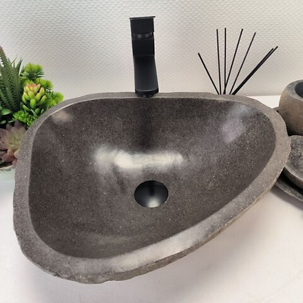 Раковина из речного камня RS-62822 (48*38*16) 56