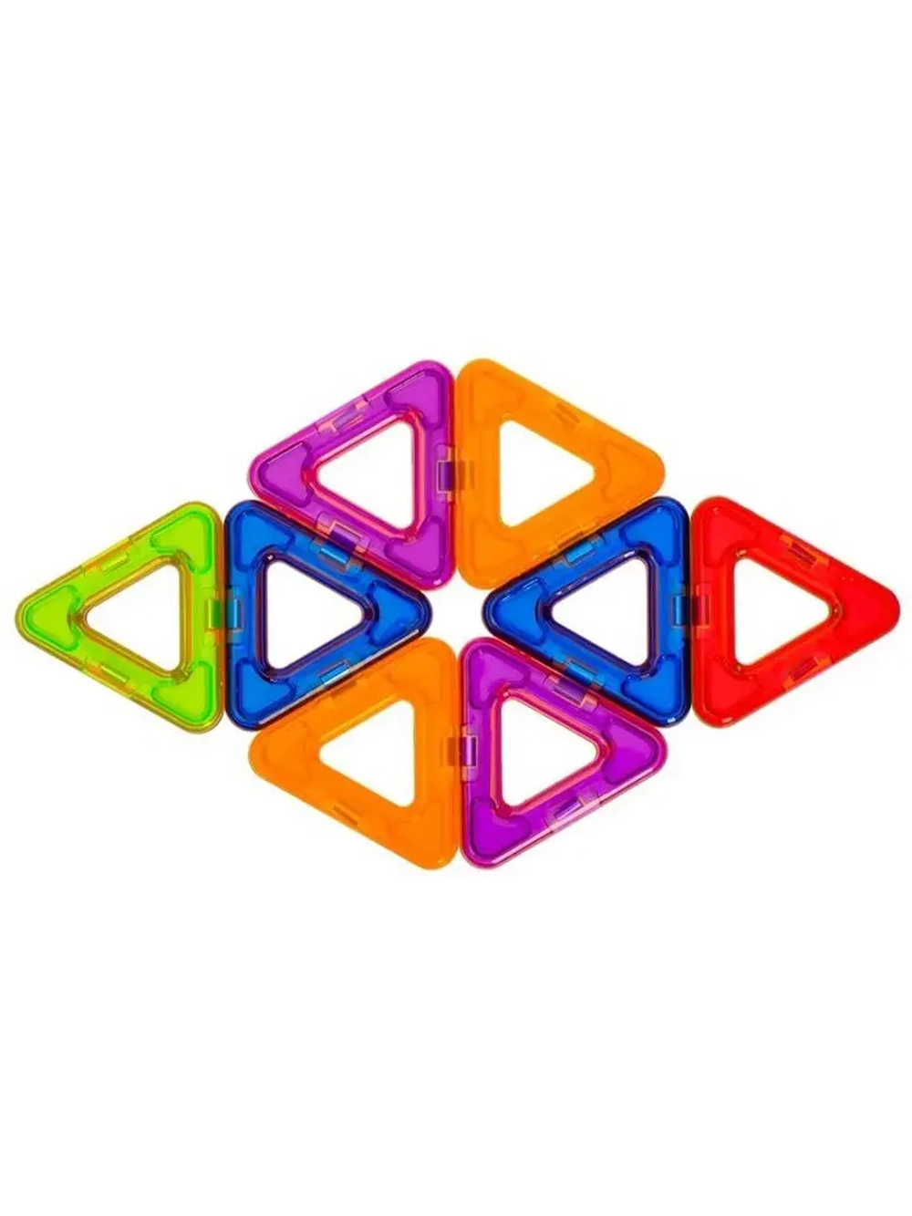 Конструктор магнитный Magical Magnet, 8 треугольных деталей
