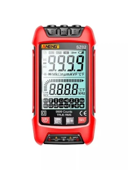 Мультиметр тестер цифровой автоматический с щупами и термопарой умный Aneng SZ02 (щуп и термопара в комплекте)