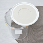 Банка для сыпучих продуктов 1,4л круглая "Эстетика" (бело-бежевый)