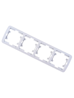 Рамка 2-я горизонтальная Makel Mimoza белая 22012