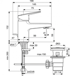 Смеситель для раковины Ideal Standard CERAPLAN BD202AA