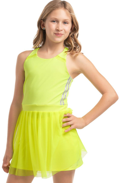 Girls' dress Lucky in Love Girls Core Game Time - neon yellow