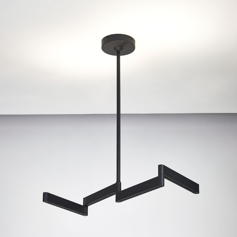 740147 Люстра DIVE LED 72W 3700LM G ЧЕРНЫЙ 4000K