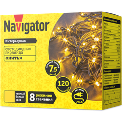 Гирлянда Navigator 61 811 NGF-S01-120WW-5-7.5m-230-C8-G-IP20