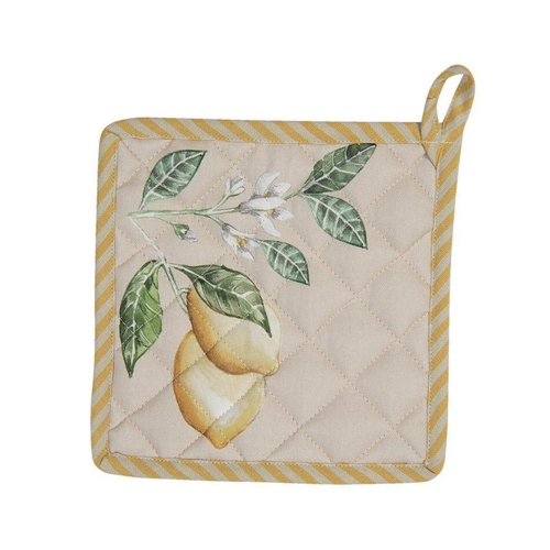 Прихватка "Лимоны" 20x20см, 100% хлопок