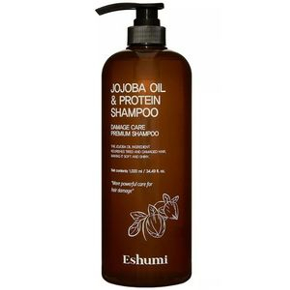 Eshumi шампунь для поврежденных волос с Маслом Жожоба и Протеином, 1020 мл
