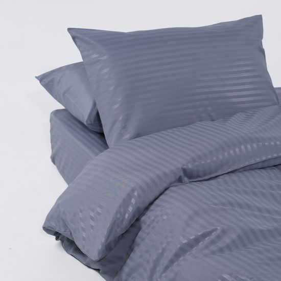 Пододеяльник Greys , страйп полисатин  150x215  HOMY