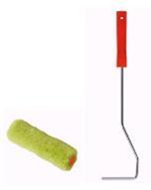 Валик-Мини Полиакрил  Зеленый 100мм, d15, d6   ворс 12мм руч. удлин. Black Edition /907-1110мм