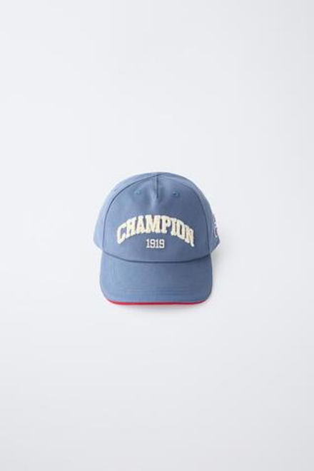 ZARA X CHAMPION ® КЕПКА С МАХРОВОЙ ВЫШИВКОЙ, СИНИЙ