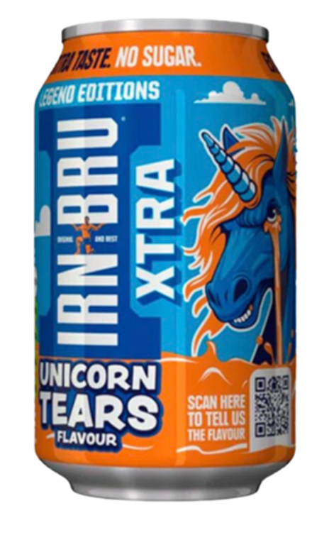 Газированный напиток IRN-BRU Xtra Unicorn Tears слезы единорога