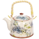 Чайник заварочный керамический 700мл с ситом «Сирень»