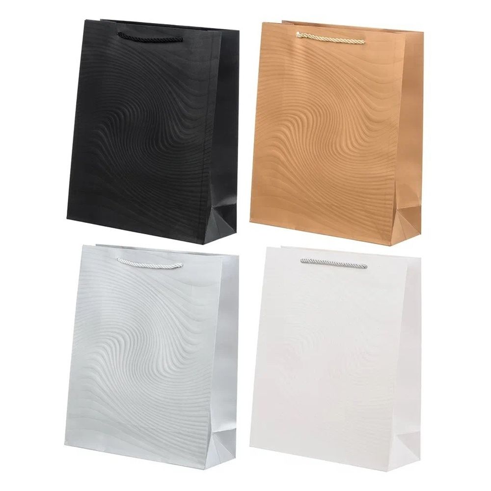 Подарочный пакет Basir, серия &quot;Волны&quot;, 26*32*10 см, ассорти