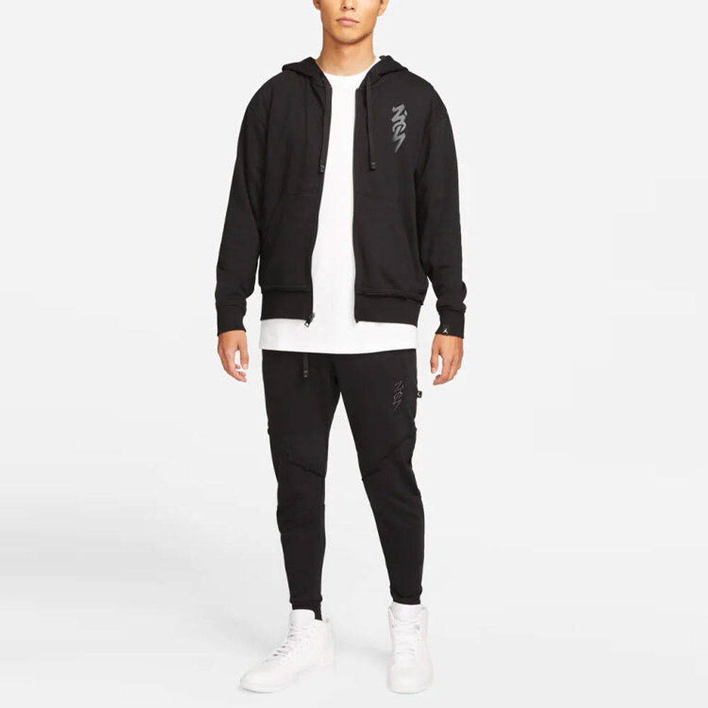 Jordan x Zion Performance Alphabet Embroidered Solid Color Bundle Feet Sports Pants, DJ5874-010