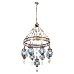 Citilux Каир CL419186 Люстра подвесная Мозаика Синяя